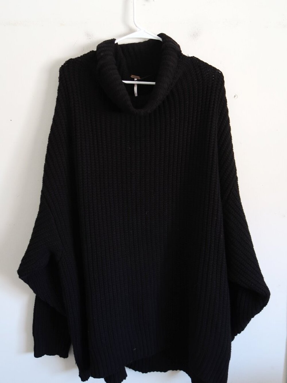 Free People Black Turtleneck Sweater - Size XL